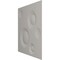 Ekena Millwork 11 7/8in. W x 11 7/8in. H Cole EnduraWall Decorative 3D Wall Panel Covers 0.98 Sq. Ft. WP12X12COGBW - alternate 2